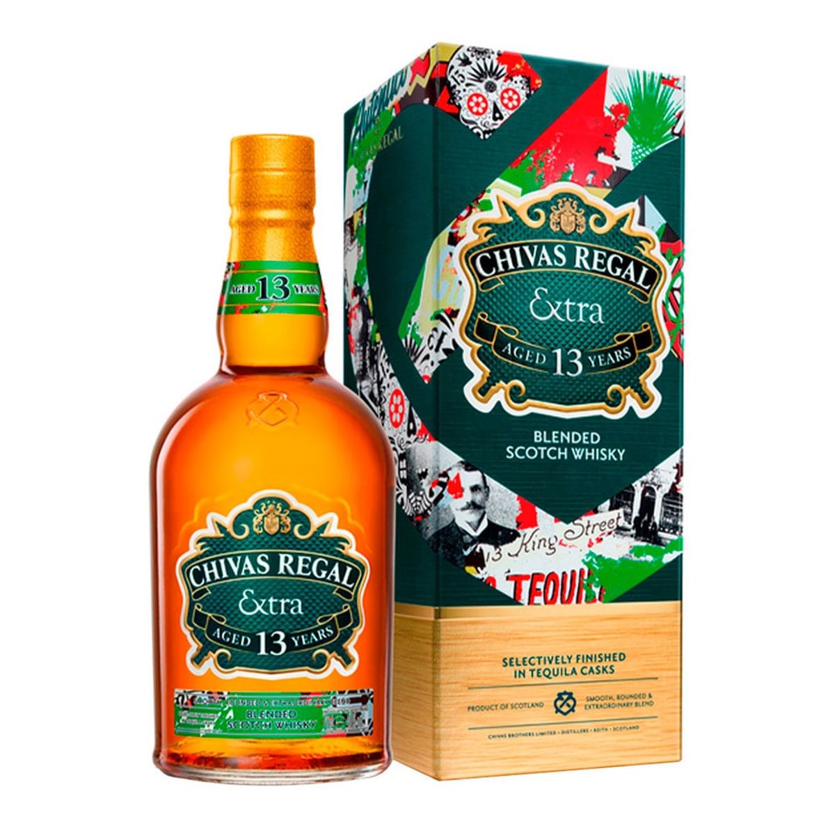 CHIVAS REGAL - Whisky Chivas Regal Extra 13 Años Tequila 40º 750cc