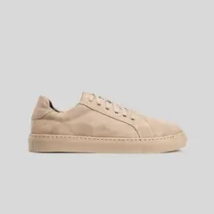 TRAUKO - Zapatilla Cuero Hombre Arena Montblanc