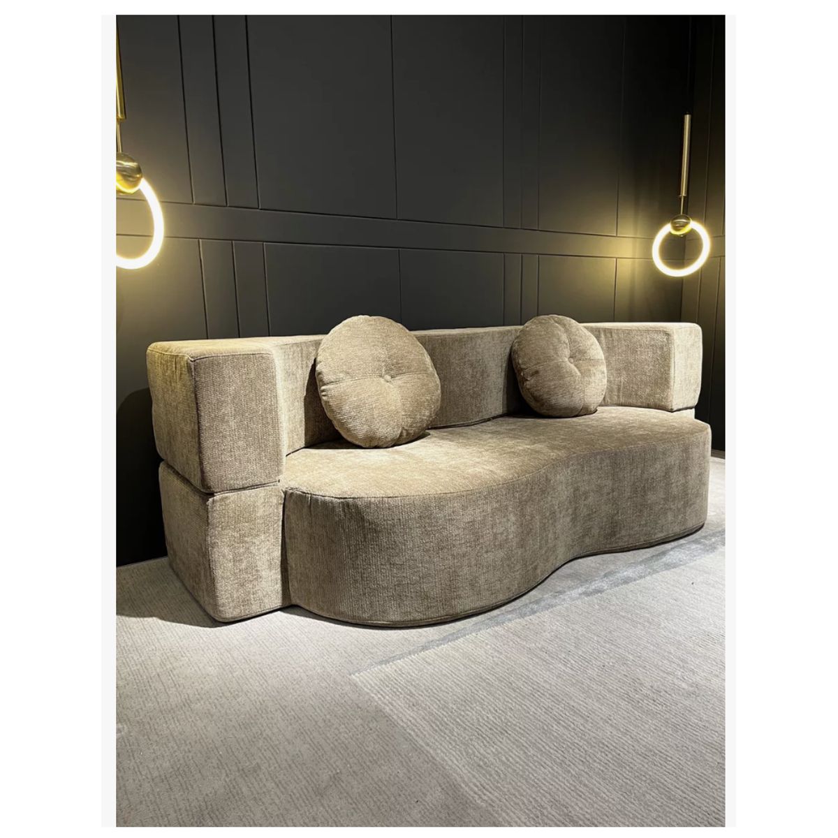 HOMER DESIGN - Sofa Modular Convertible 2 En 1 Sofa Cama Alta Elastidad