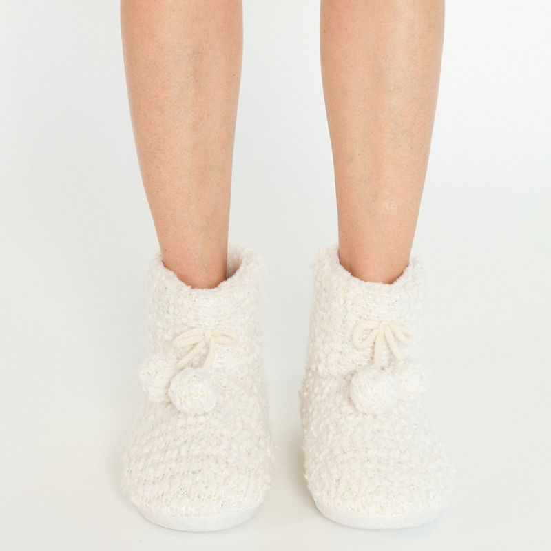 BARBIZON - Pantufla de Mujer Bota Home Taupe Claro