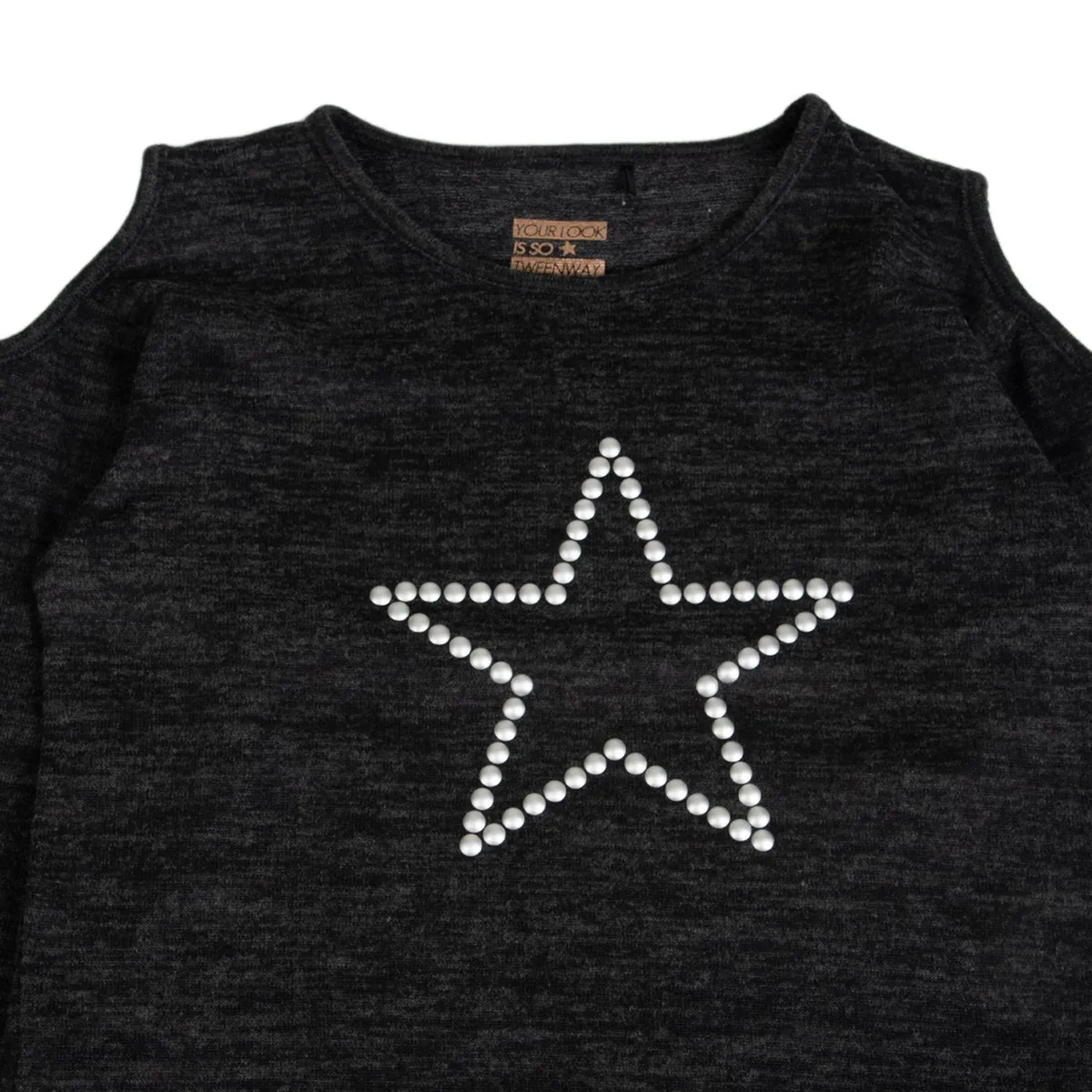 PILLIN - Polera Niña Negro Pillin (TVB608-25NEG )