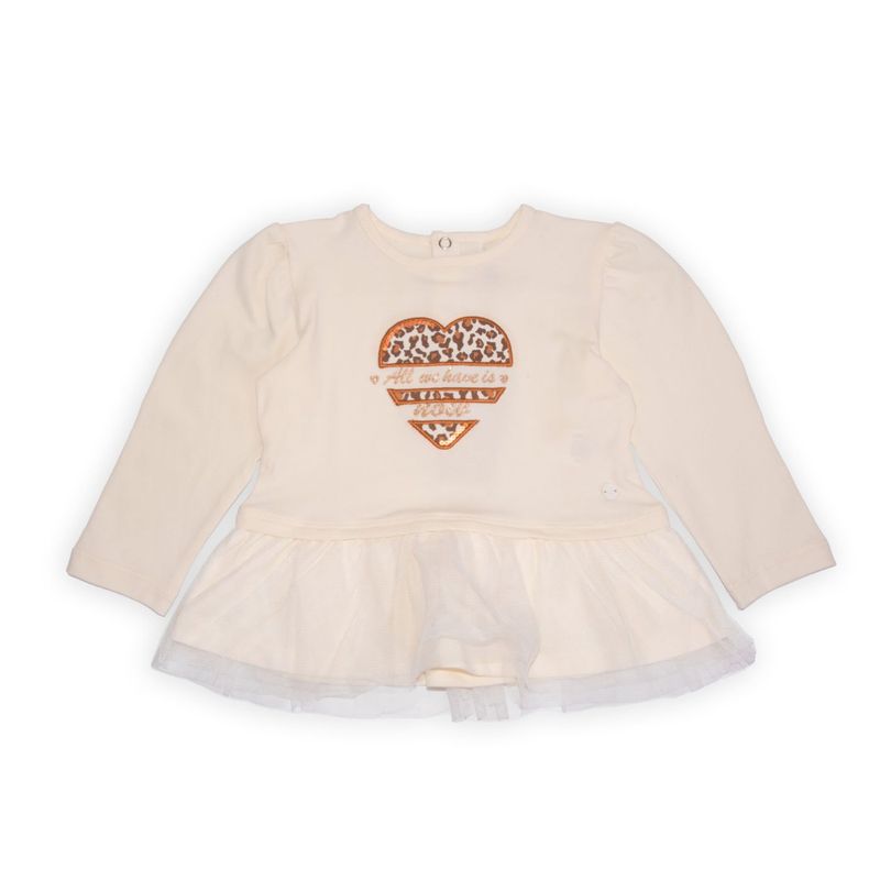 PILLIN - Polera Bebe Crudo Pillin PVB623-25CRU  - Blanco