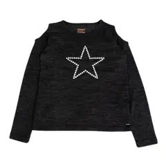 PILLIN - Polera Niña Negro (TVB608-25NEG )