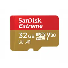 SANDISK - Tarjeta MicroSD 32GB Extreme UHS-I U3 A1Action Cam