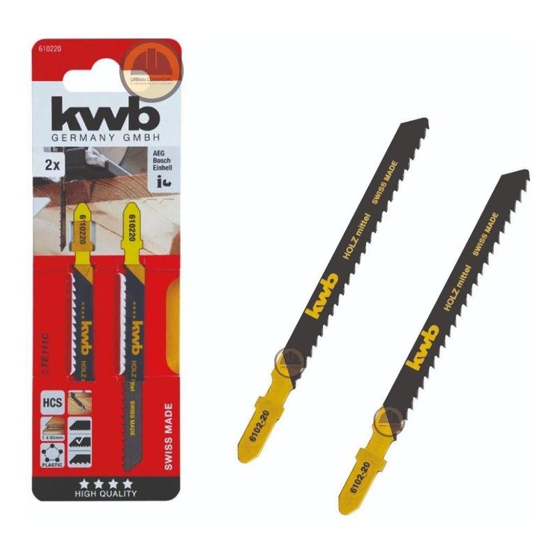 KWB - Set 2 Hojas De Calar Tipo T Kwb - Te111c