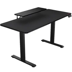 COUGAR - Escritorio Gamer Eléctrico E-Star 140 × 60 cm – Altura Regulable, 2 Memorias y Soporte de 60 kg