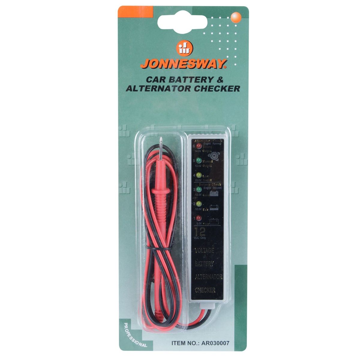 JONNESWAY - TESTER PROBADOR BATERIAS Y ALTERNADORES AR030007