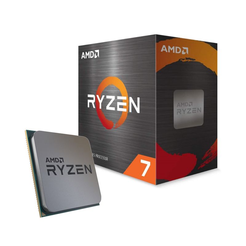 AMD CORP - Procesador AMD Ryzen 7 5700X (AM4, 8 Cores, 16 Hilos, 3.4/4.6GHz, Sin Disipador)