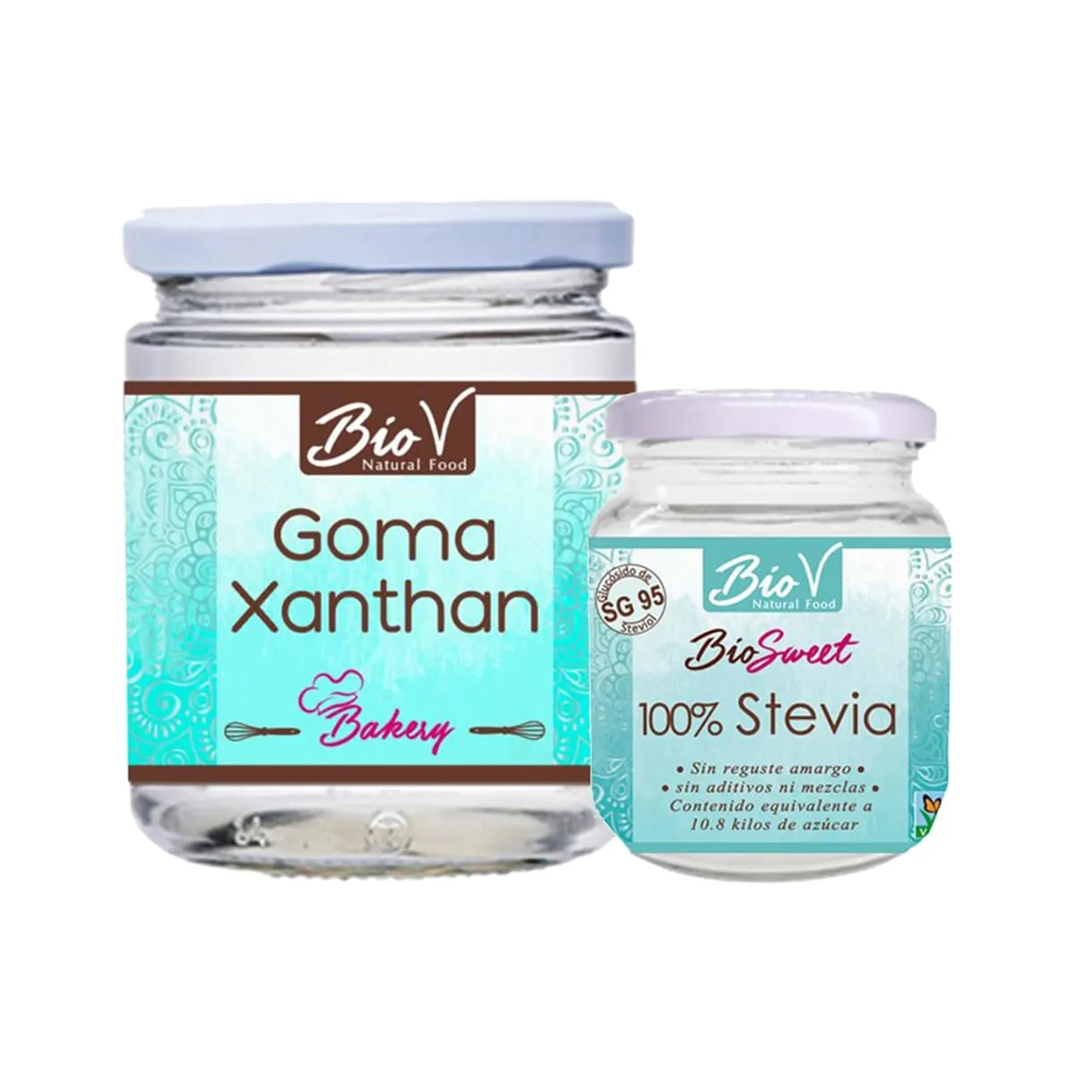 BIOV - Pack x2 Goma Xanthan 250gr Stevia Sg95 40gr Bio V