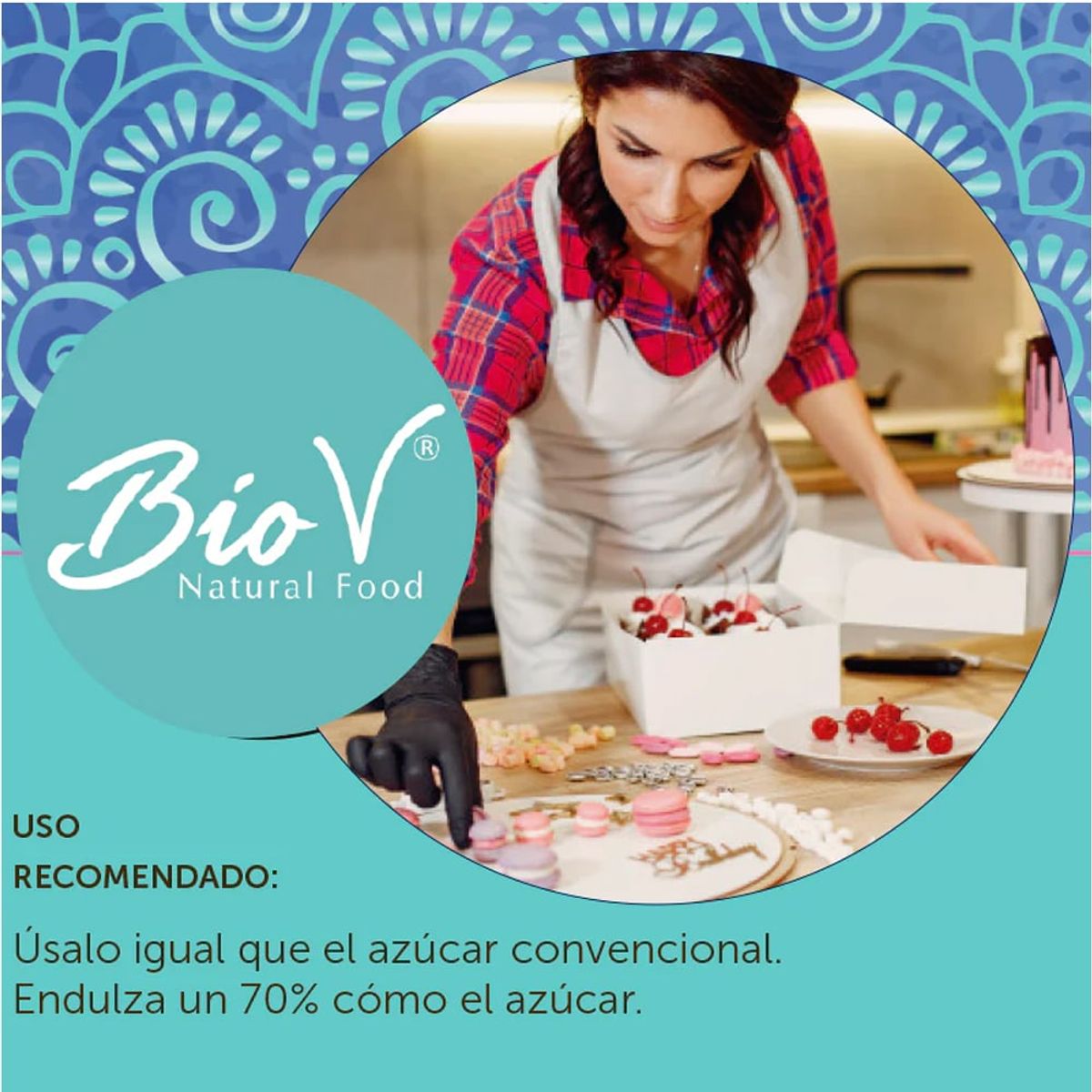 BIOV - Alulosa 500g Endulzante Natural Sin Gluten Vegano Bio V