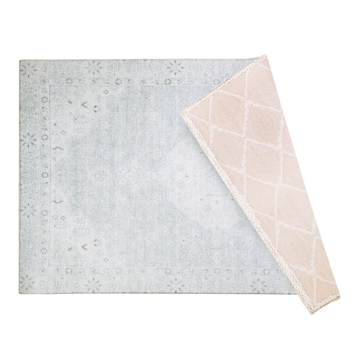 KALEIDO - Alfombra Playmat Antigolpe Reversible 210x140cm 15mm Persa Verde