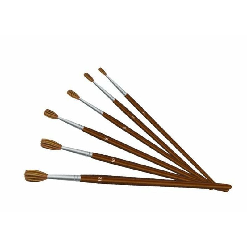 Pincel Escolar Redondo Pelo Camello Número Proarte Sodimac Chile