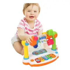 GENERICO - Piano Musical Con Luces Interactivo Para Bebé 2 En 1