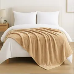 GENERICO - Frazada Invierno Chiporro 2 Plazas Lisa Con Sherpa 200x230