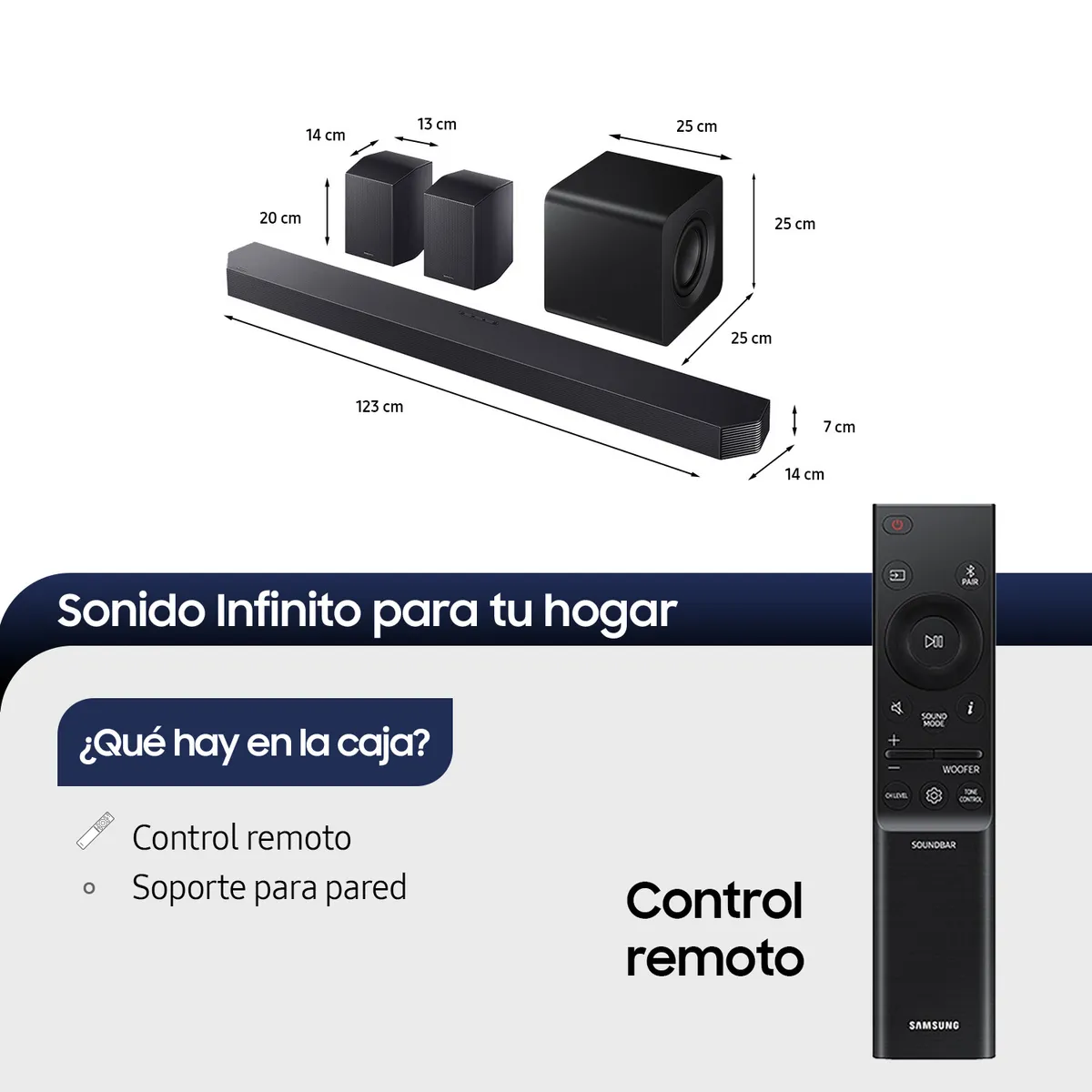 SAMSUNG - Q-Series Soundbar HW-Q990F 1114 Subwoofer & Rear Speaker 2025