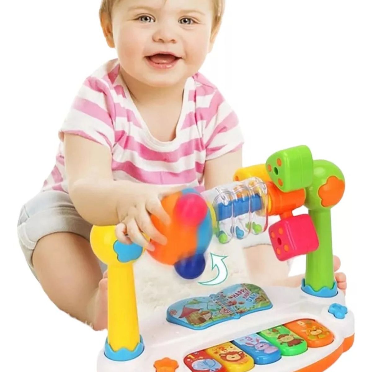 GENERICO - Juguete Sensorial Musical Con Luces Para Bebés Piano