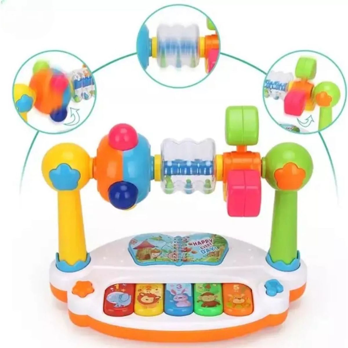 GENERICO - Juguete Sensorial Musical Con Luces Para Bebés Piano