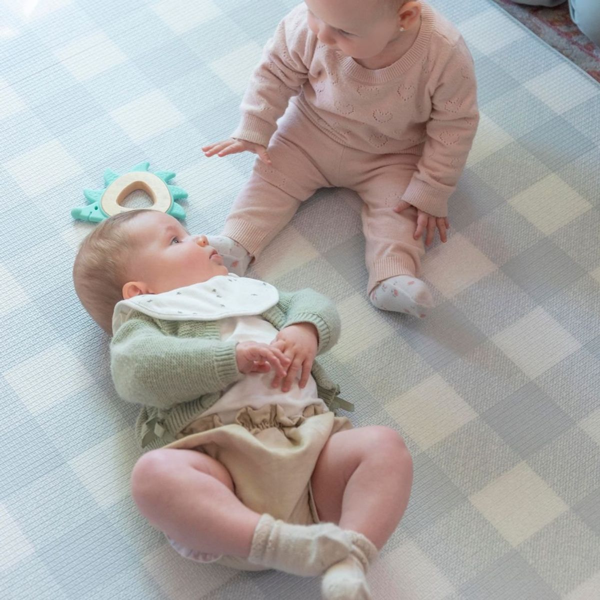 KALEIDO - Alfombra Playmat Antigolpe Reversible 210x140cm Flores Lana