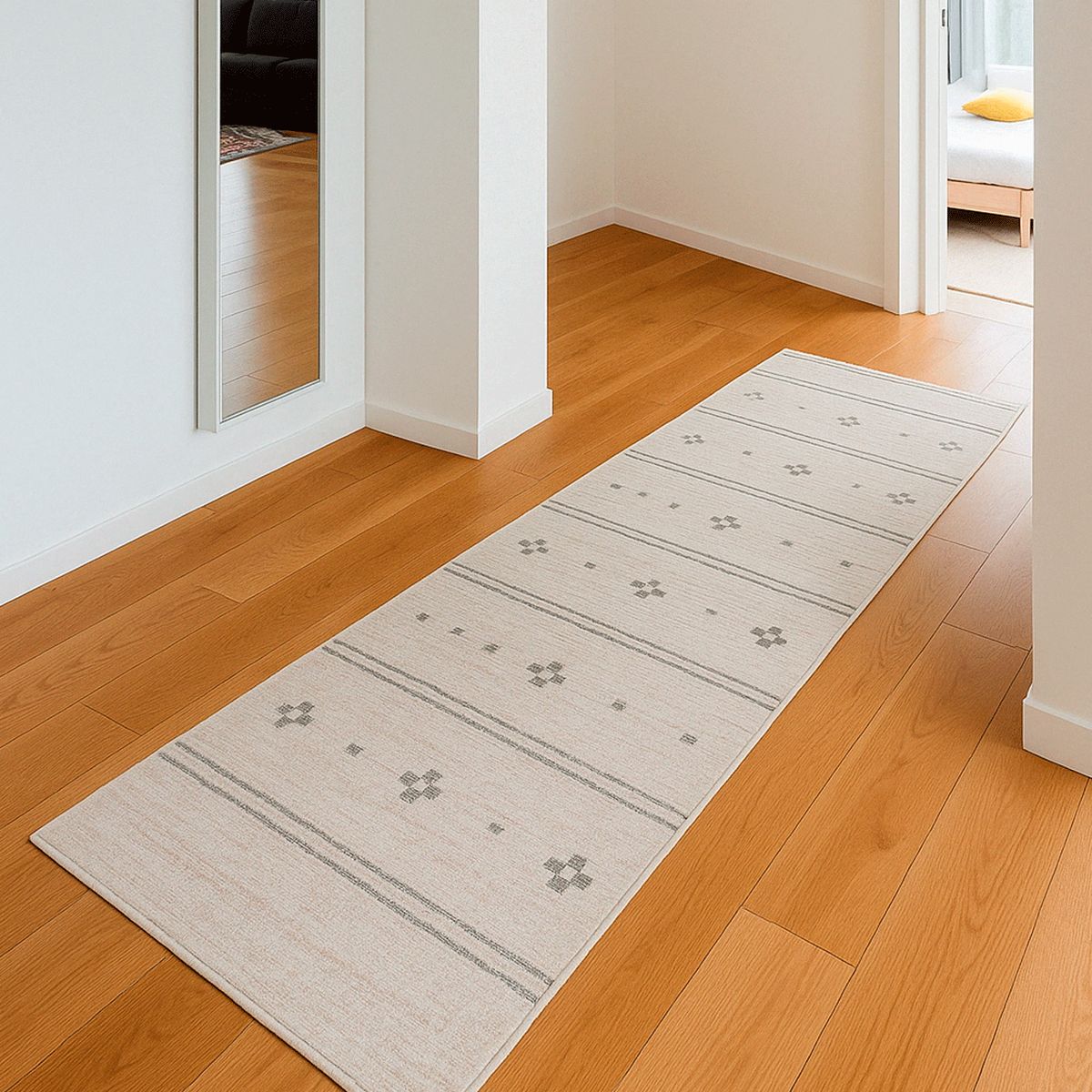 BAZHARS - ALFOMBRA PASILLO BAZHARS 070X240 CM KENDI NOR H0813 GREY D99