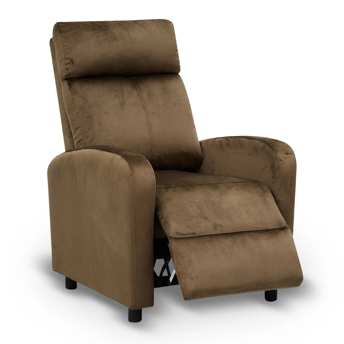 NOVAHUS - Berger Reclinable Lisboa Terciopelo Café