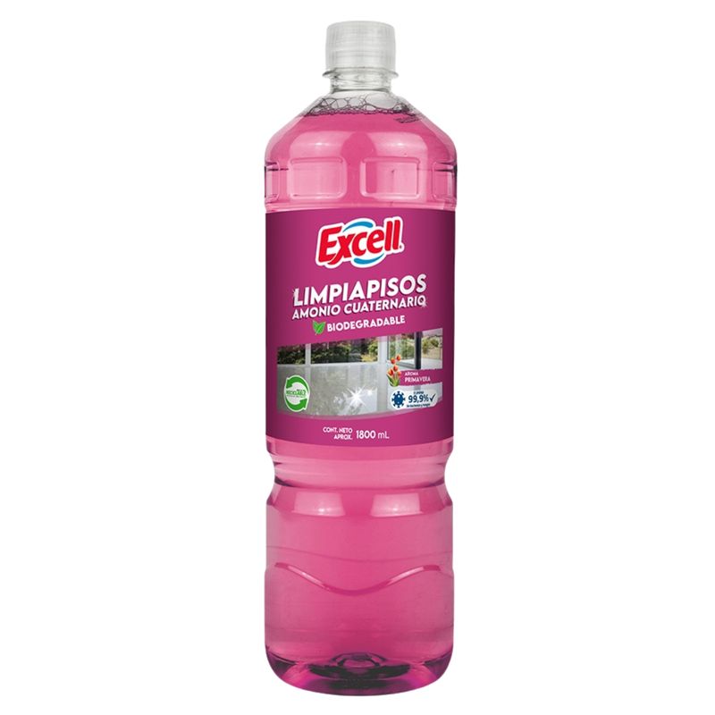 EXCELL - Pack 12 Limpiapisos Excell 900 ml Amonio Primavera