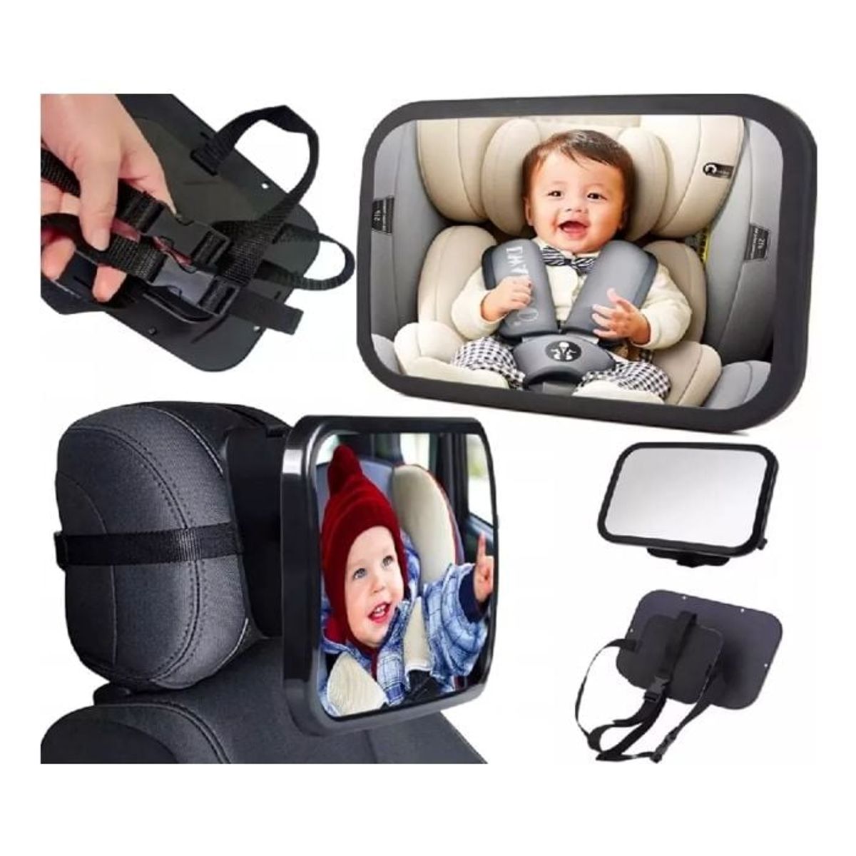 GENERICO - Espejo De Seguridad Para Asiento Trasero De Bebé