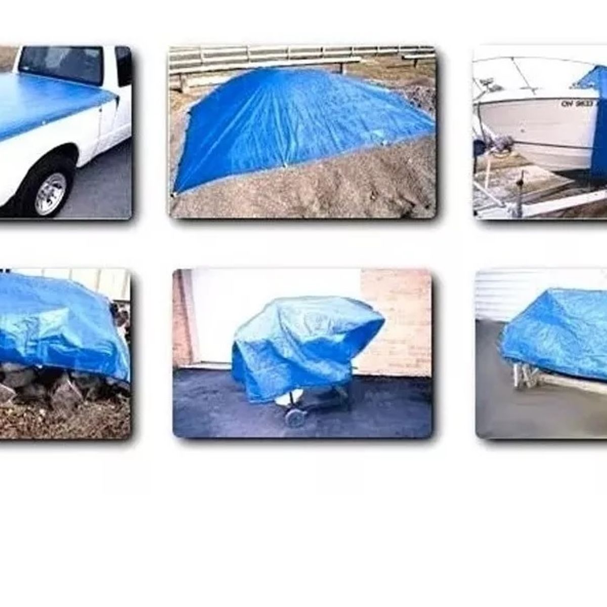 GENERICO - Carpa Toldo Lona Impermeable Cubre Autos Cobertor 6x8 Metros