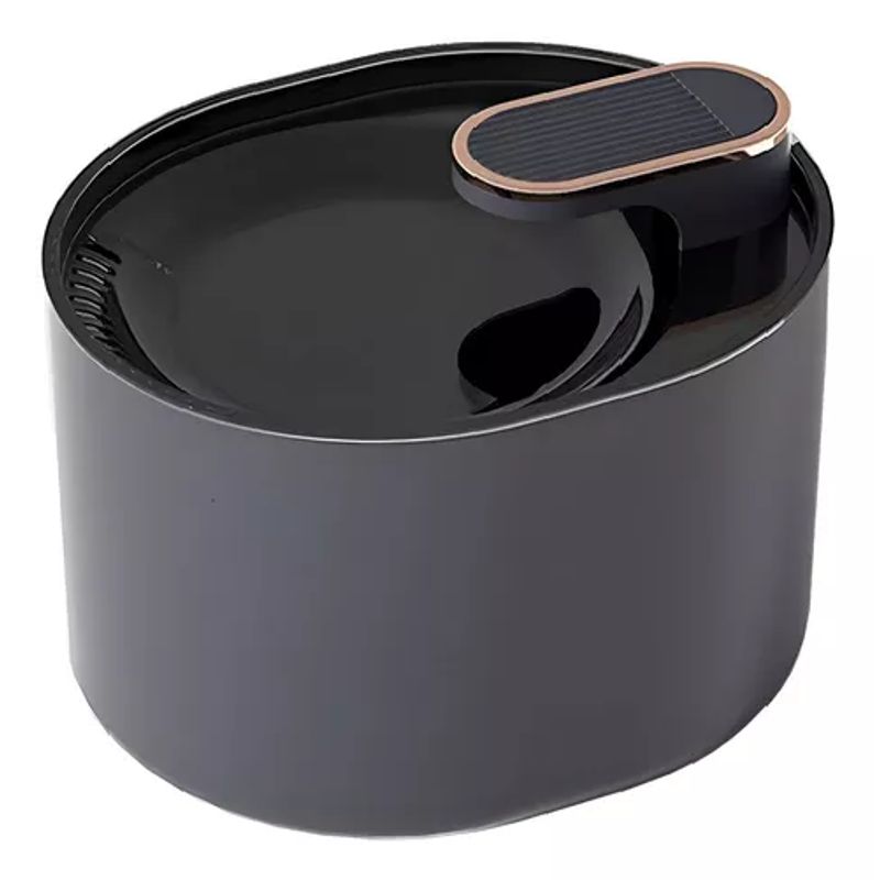 GENERICO - Fuente de agua Roro para perros pileta de 3 litros color negro