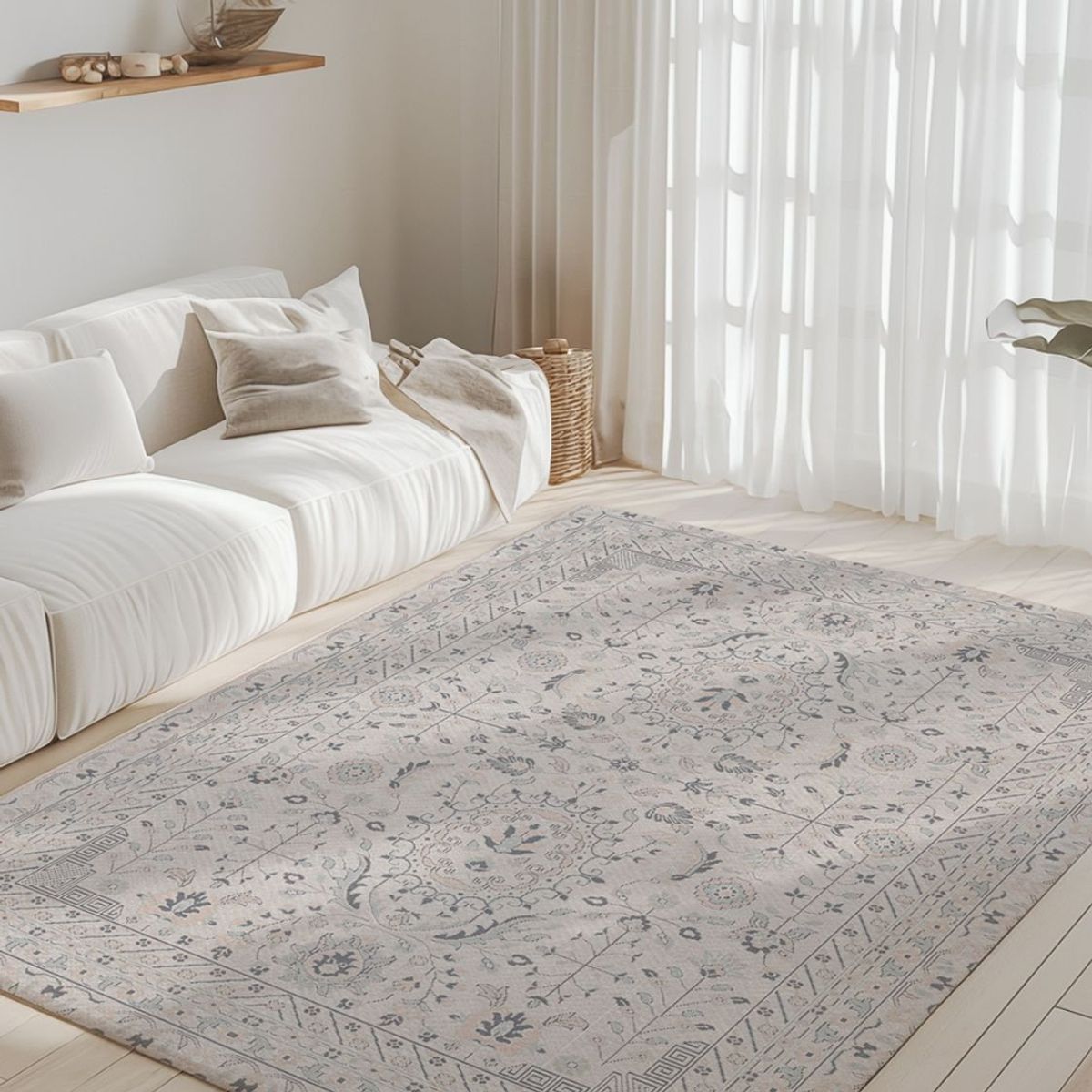 KALEIDO - Alfombra Playmat Antigolpe Reversible 210x140cm Enredaderas Terrazo