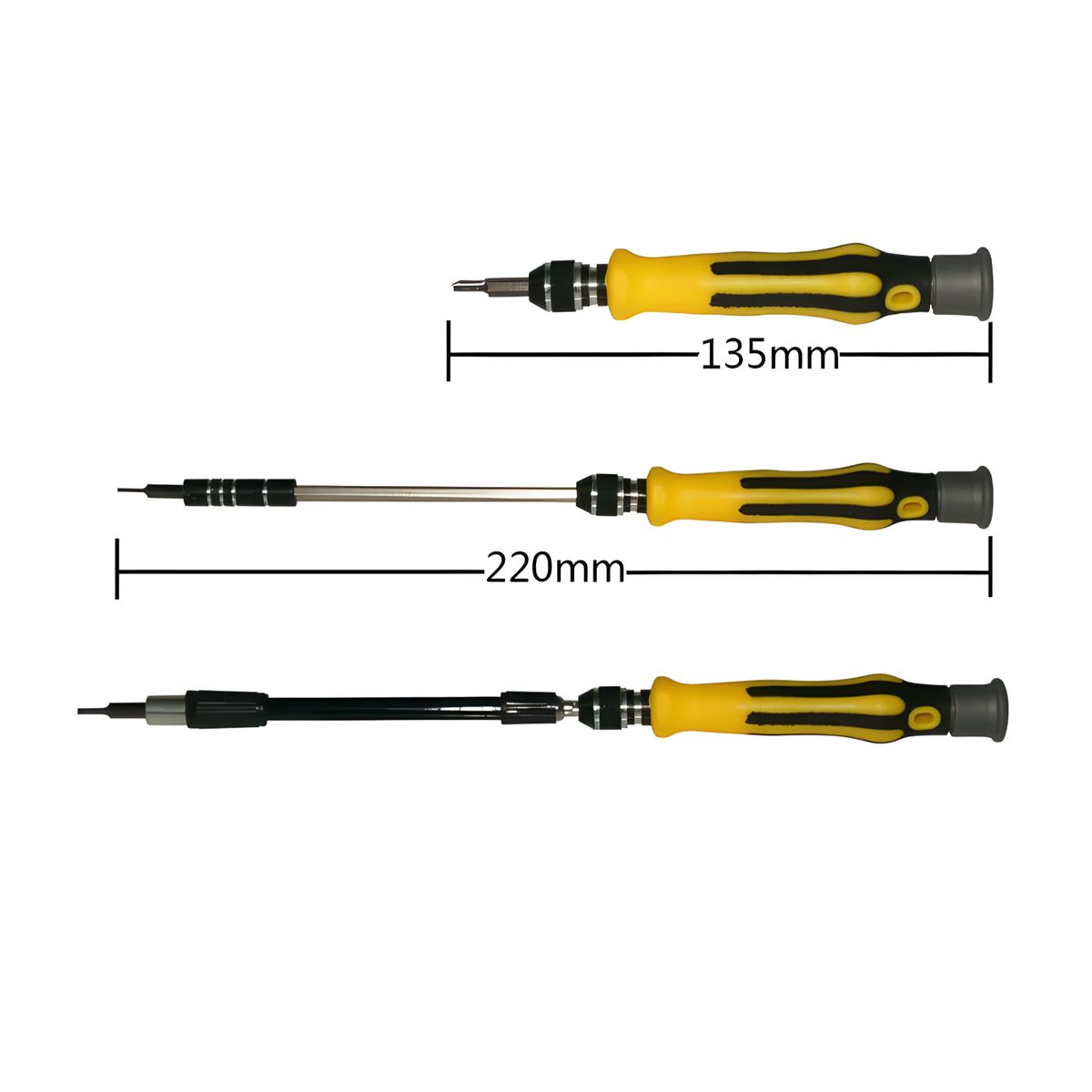 DBLUE - Set De Atornillador De Precisión Imantados de 45 Piezas CE32
