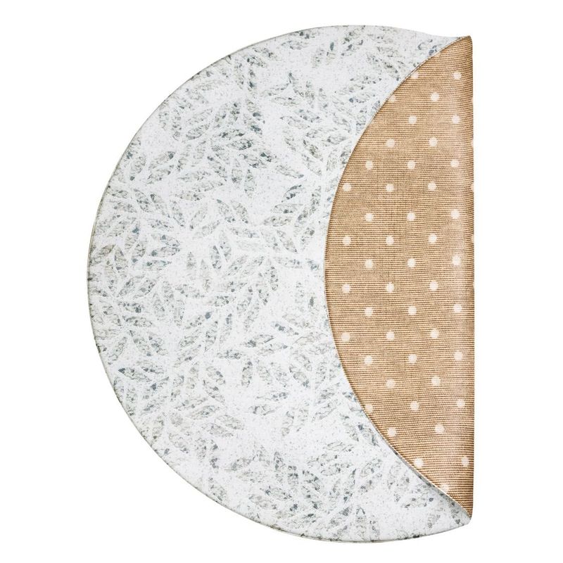 KALEIDO - Alfombra Playmat Antigolpe Reversible Redonda 140cm Terrazo  Mostaza