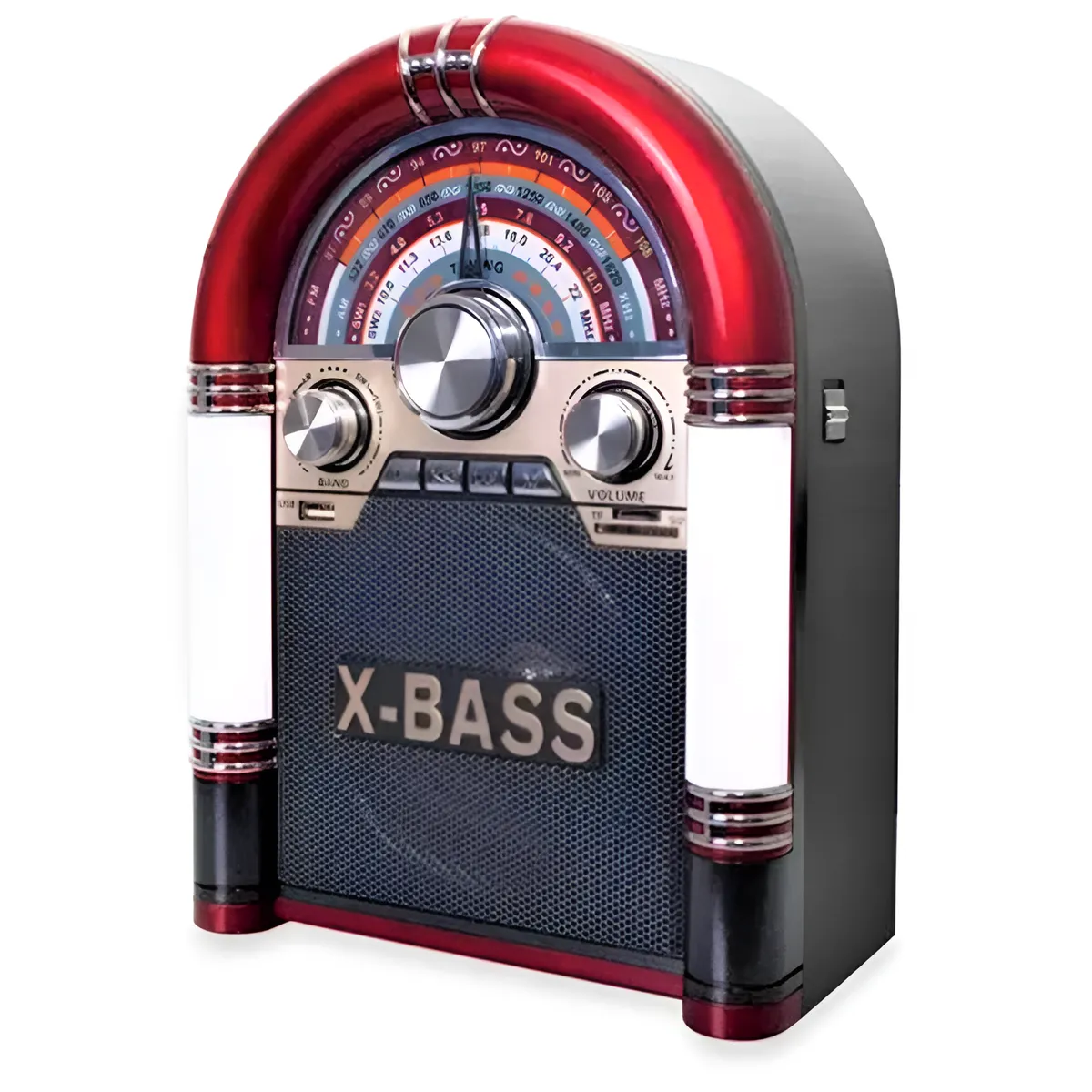 AUDIO PRO - Parlante Retro Rockola XL Bluetooth Recargable Iluminada AP2053