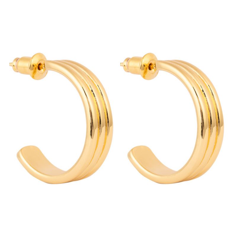 BOAZ JOYAS - ARGOLLAS DARA BAÑADAS EN ORO