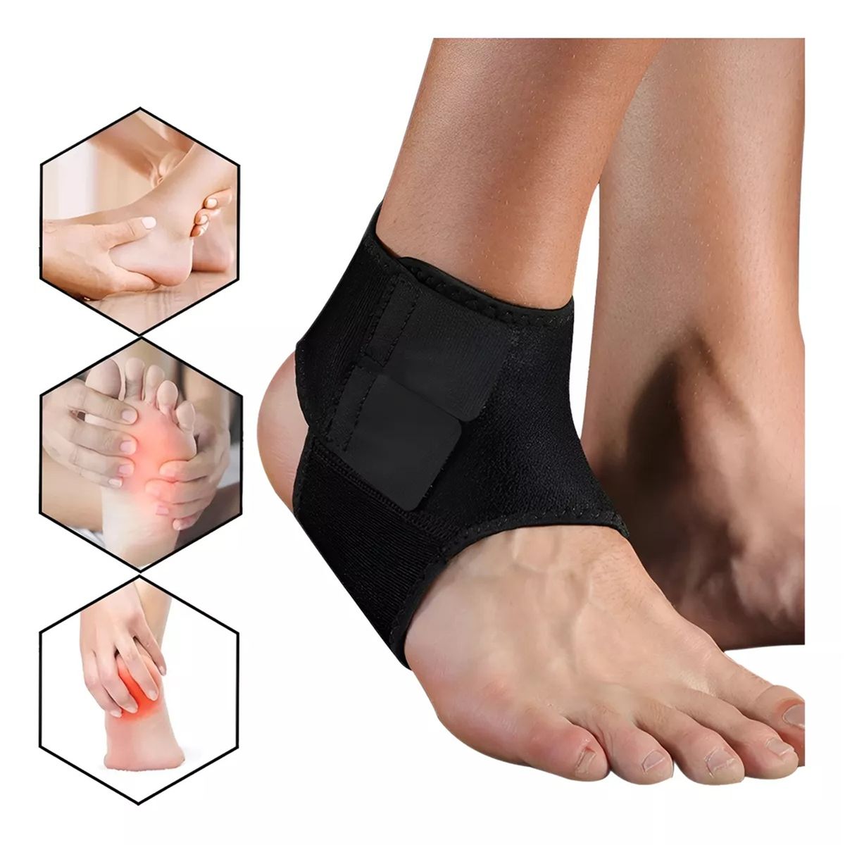 GENERICO - Tobillera Esguince Estabilizadora Doble Ajuste Ortopedica