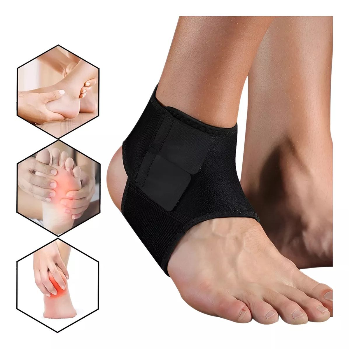 GENERICO - Tobillera Esguince Estabilizadora Doble Ajuste Ortopedica