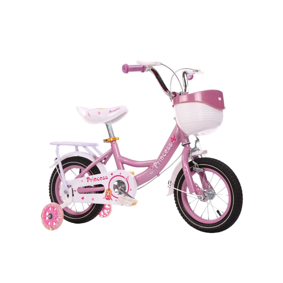 BABYLUNA - Bicicleta Infantil de Aprendizaje Aro 16 – Modelo Princesa