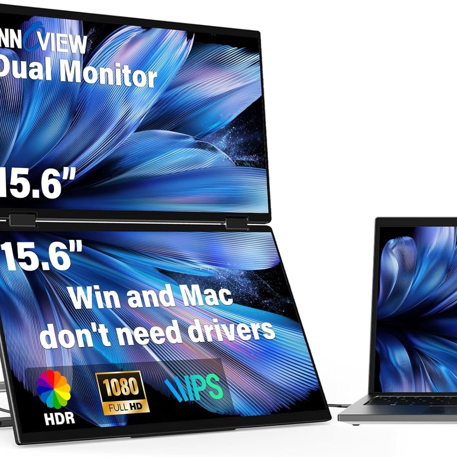 Pantalla Portátil Dual InnoView 156 Plegable Full HD | Sodimac Chile