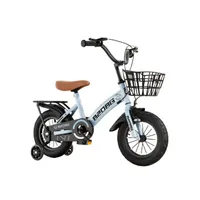 Bicicleta Infantil Aro 12 Cesta y Rueda con luces Celeste