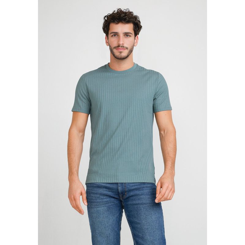 PERRY ELLIS - Polera Hombre Manga Corta Verde