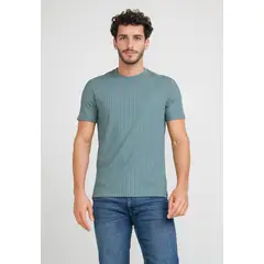 PERRY ELLIS - Polera Hombre Manga Corta Verde
