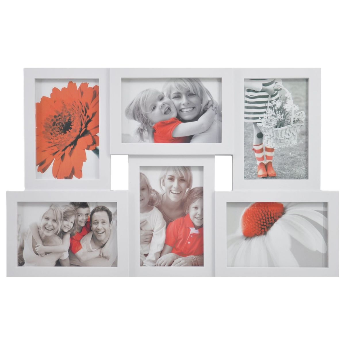 RONDA - Marco Collage 6PCS Blanco 46x29 cm