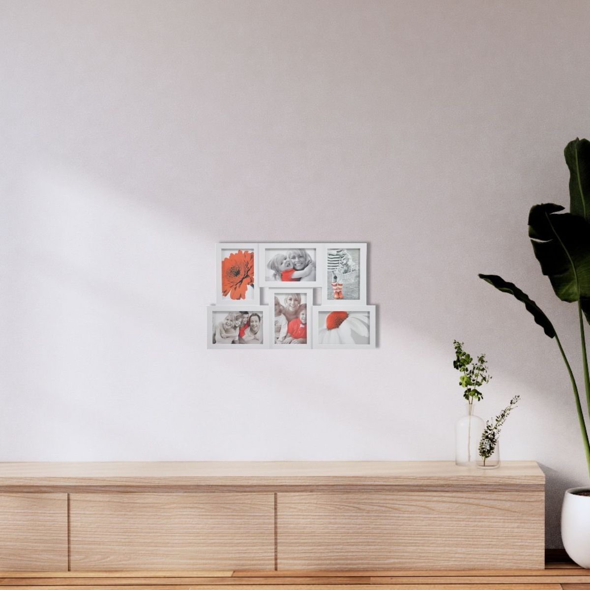 RONDA - Marco Collage 6PCS Blanco 46x29 cm