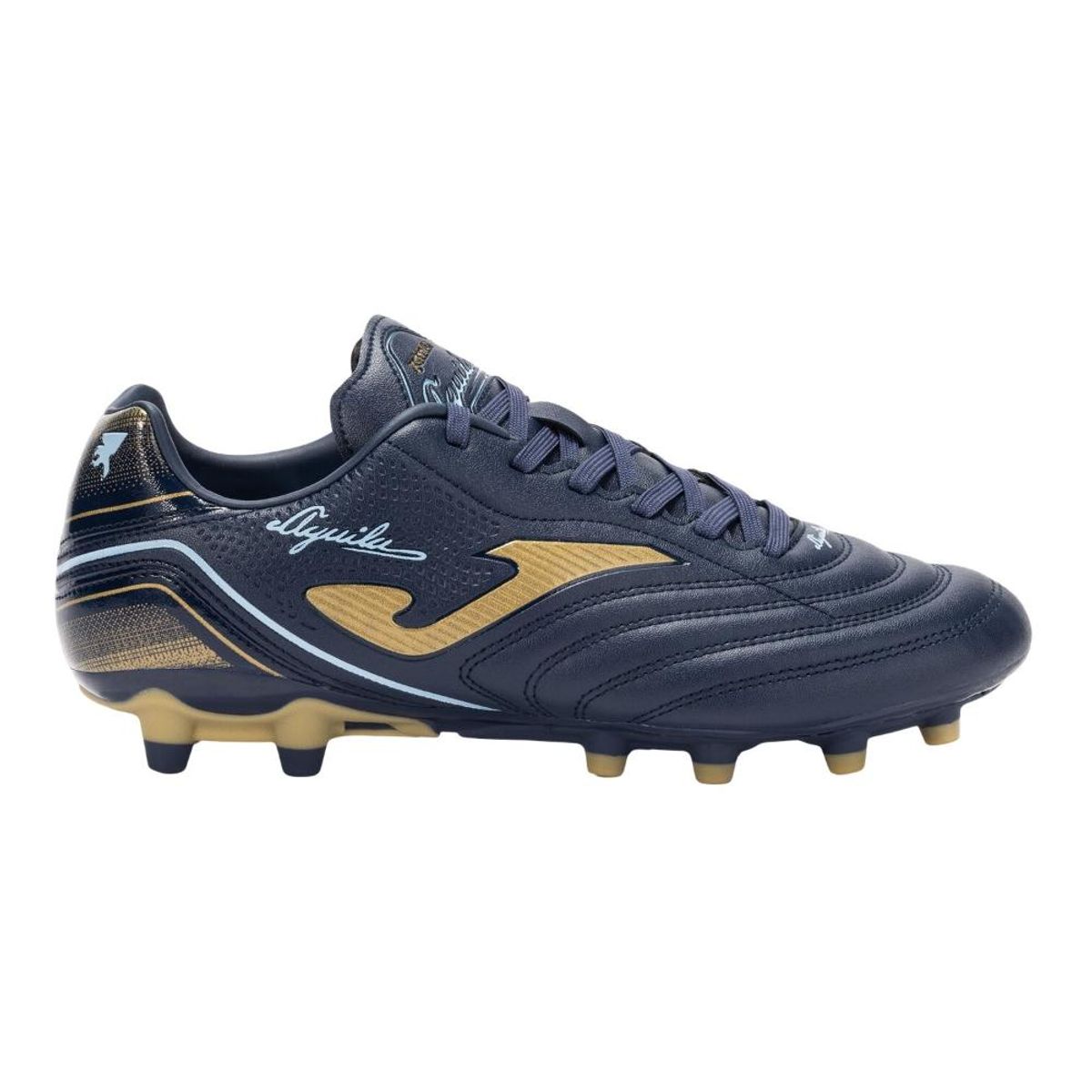 JOMA - Zapatilla Fútbol FG Hombre Aguila Azul Marino Oro Joma