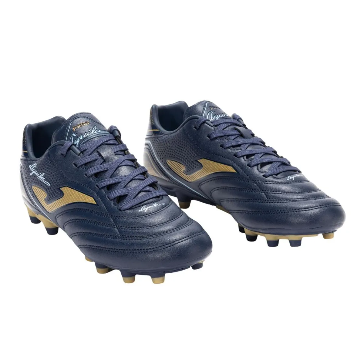 JOMA - Zapatilla Fútbol FG Hombre Aguila Azul Marino Oro Joma