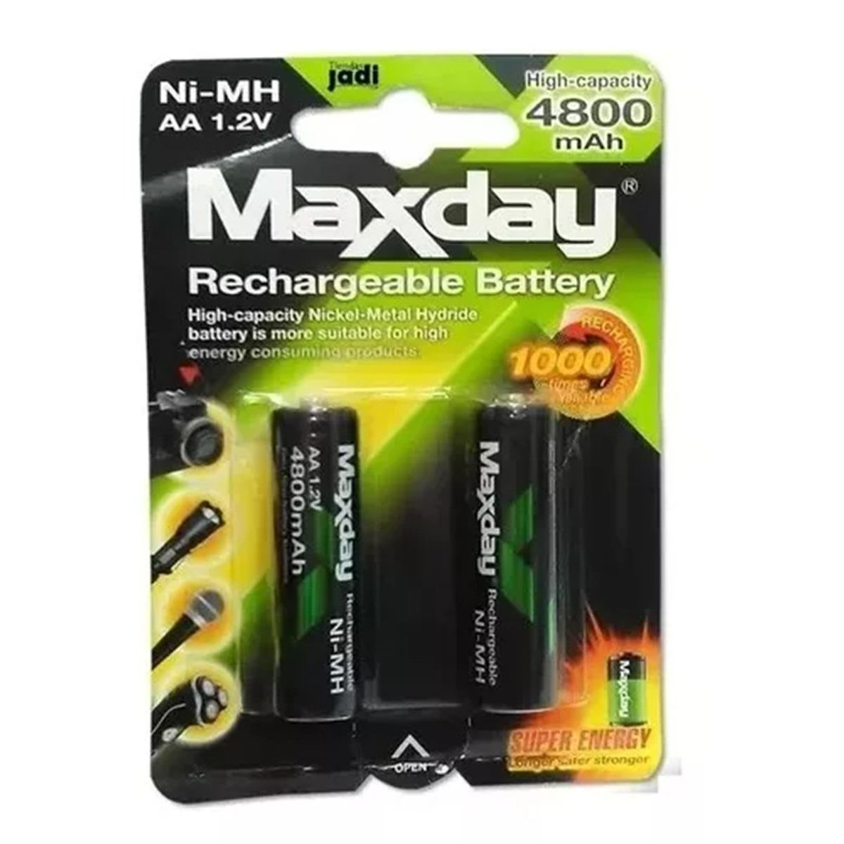 GENERICO - Pack2 Pilas Recargables Aaa Pila Aaa 2 Pilas 2800mah Recarga