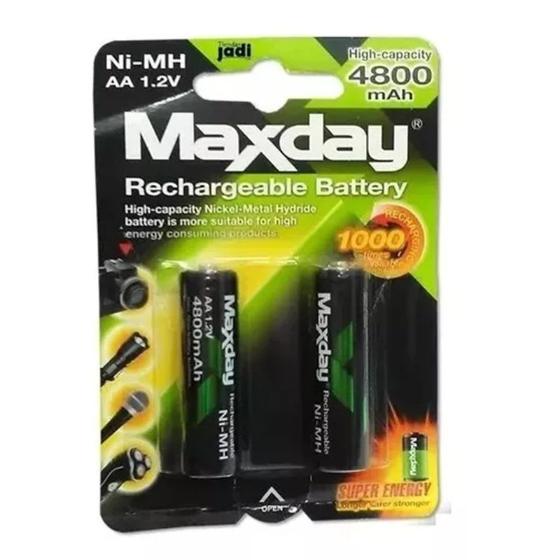 GENERICO - Pack2 Pilas Recargables Aaa Pila Aaa 2 Pilas 2800mah Recarga