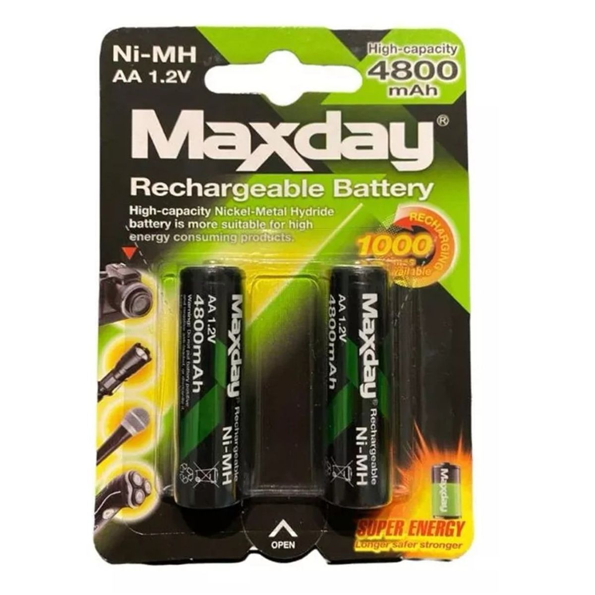 GENERICO - Pack2 Pilas Recargables Aaa Pila Aaa 2 Pilas 2800mah Recarga