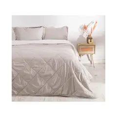 MASHINI - Plumón Emboss y Sherpa 2 plazas gris
