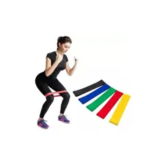 LIKE SHOP - Pack 5 Bandas Elásticas. Resistencia. Pilates, Fitness, Yoga