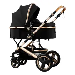 MUNDO MAGIA - Coche Cuna Moisés Con Accesorios Negro